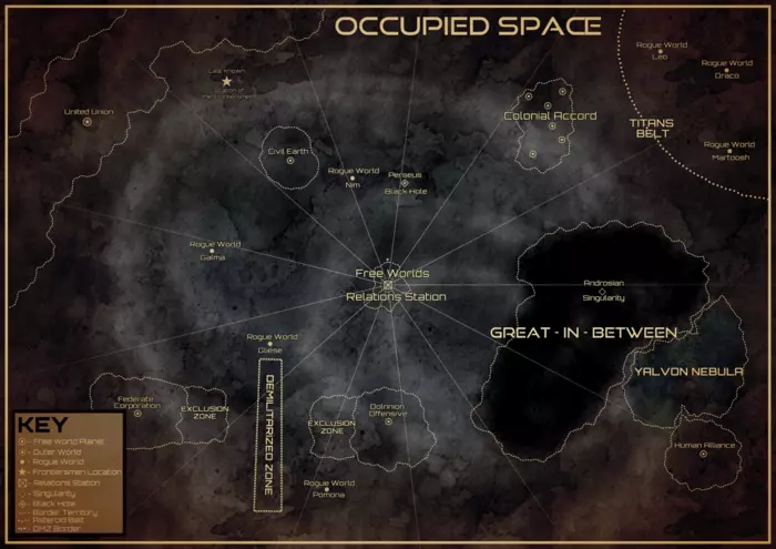 Occupied Space within 'Free Worlds of Humanity' by Anthony Almato